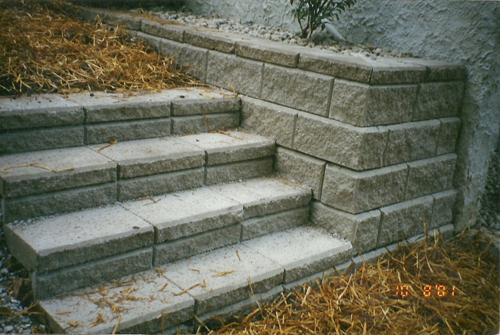 Structured Wall Design with Steps 
